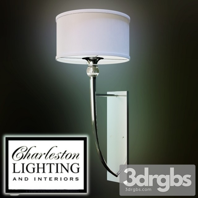 Light Chrome Wall Sconce 3dsmax Download - thumbnail 1