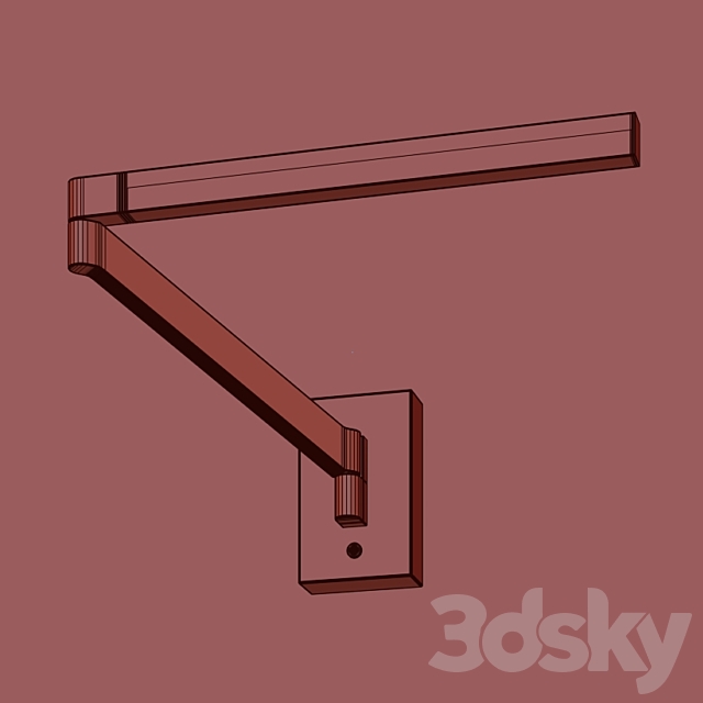 Lightology BEAM SWING ARM By Modern Forms 3DS Max Model - thumbnail 3