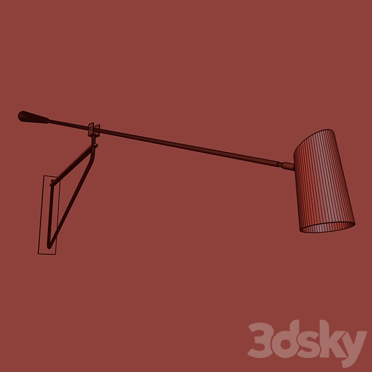 Lightology STYLUS SWING ARM WALL SCONCE By Modern Forms 3DS Max - thumbnail 2