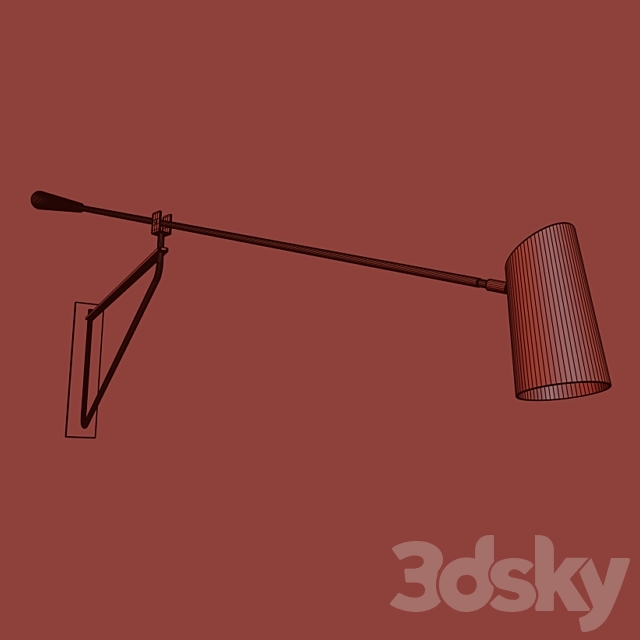 Lightology STYLUS SWING ARM WALL SCONCE By Modern Forms 3DSMax File - thumbnail 2