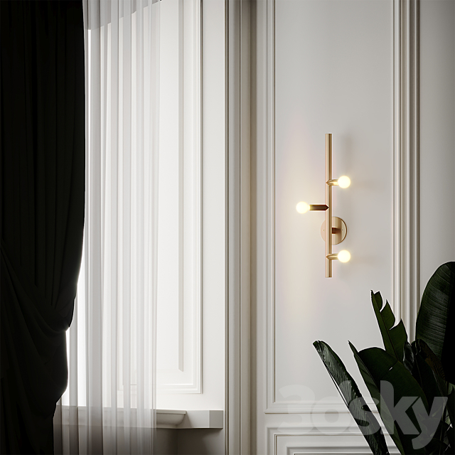 LINDEN SCONCE FOR THE FUTURE PERFECT 3DS Max Model - thumbnail 2