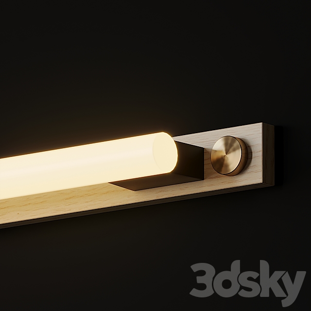 LINESTRA 110 OAK Wall Sconce by Asafweinbroom 3DS Max Model - thumbnail 3