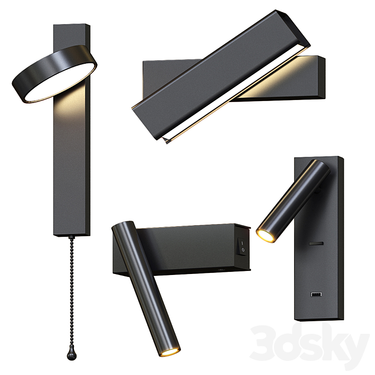 Litfad Wall Lamps 3DS Max Model - thumbnail 1