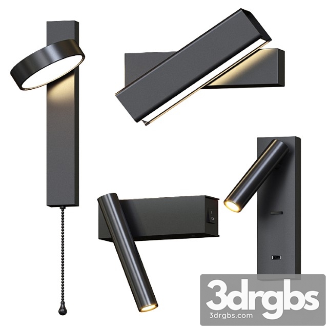 Litfad Wall Lamps 3dsmax Download - thumbnail 1