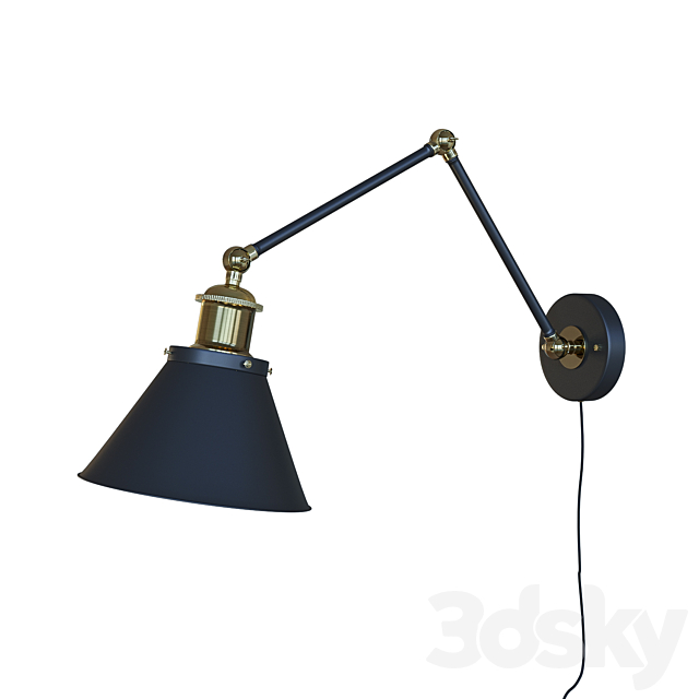 LNC swing arm wall lamp plug-in sconces 3DSMax File - thumbnail 1