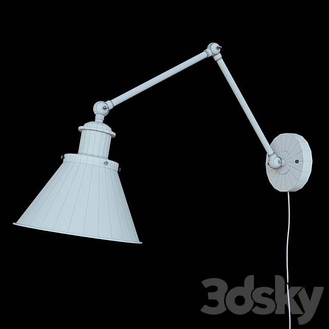 LNC swing arm wall lamp plug-in sconces 3DSMax File - thumbnail 3