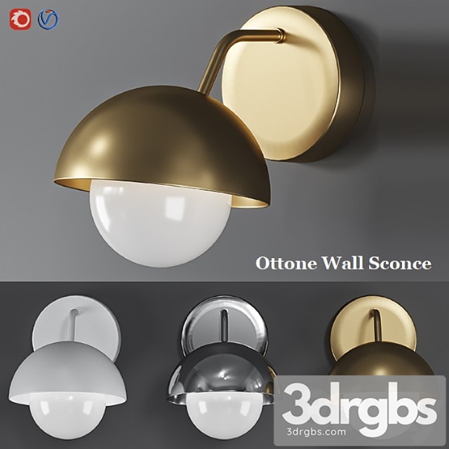 Loft Concept Ottone Wall Sconce 3dsmax Download - thumbnail 1