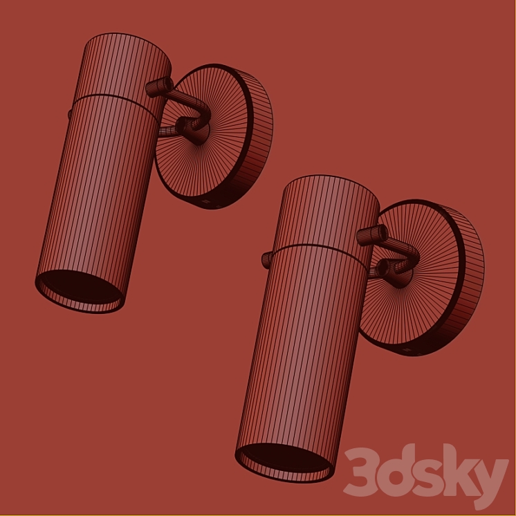 Loftconcept Nadine Sconce black 3DS Max - thumbnail 2