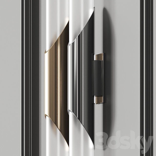 Logan Ballwerg 2-Light Flush Mount Sconce 3ds Max - thumbnail 2