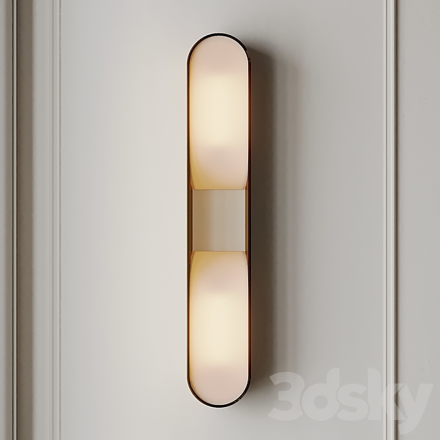 Loop Double LED Wall Sconce 3DSMax File - thumbnail 2