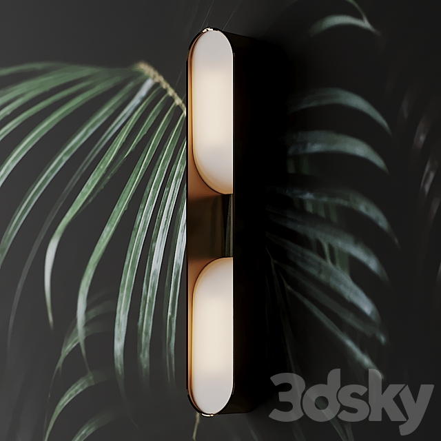 Loop Double LED Wall Sconce 3DSMax File - thumbnail 3