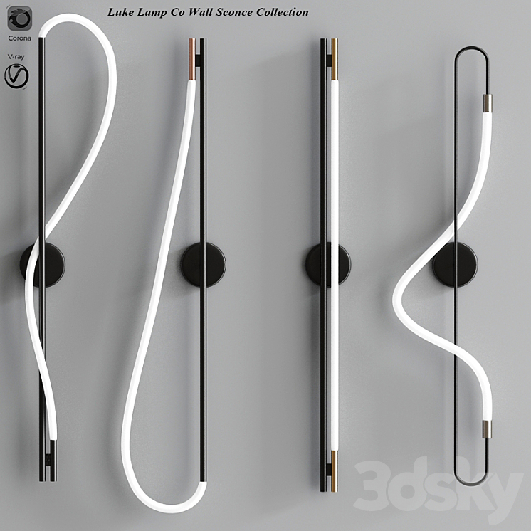 Luke Lamp Co Wall Sconce Collection 3DS Max - thumbnail 1