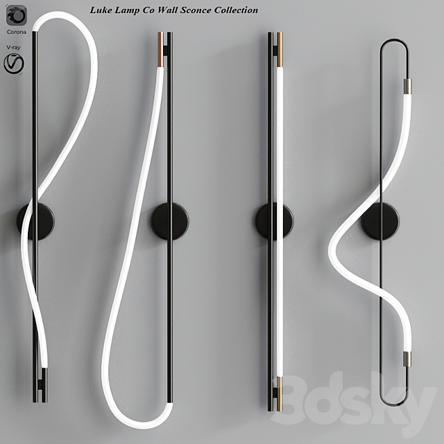 Luke Lamp Co Wall Sconce Collection 3DSMax File - thumbnail 1