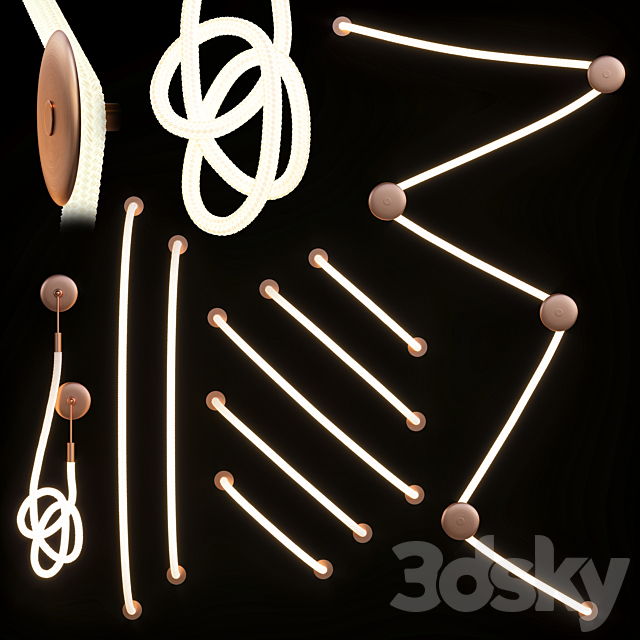 luke lamp wall light 2 3DSMax File - thumbnail 3