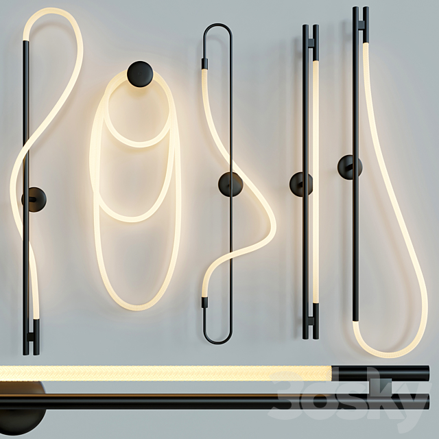 luke lamp wall light 3ds Max - thumbnail 3