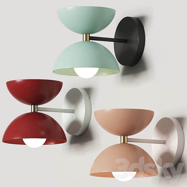 Luminaire Authentik Lov Wall Lamp 3DS Max Model - thumbnail 2