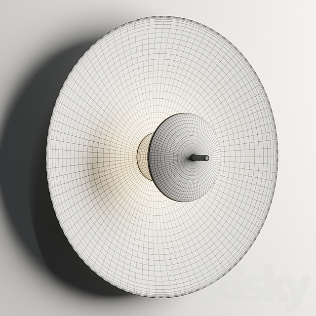 luna wall light 3ds Max - thumbnail 3