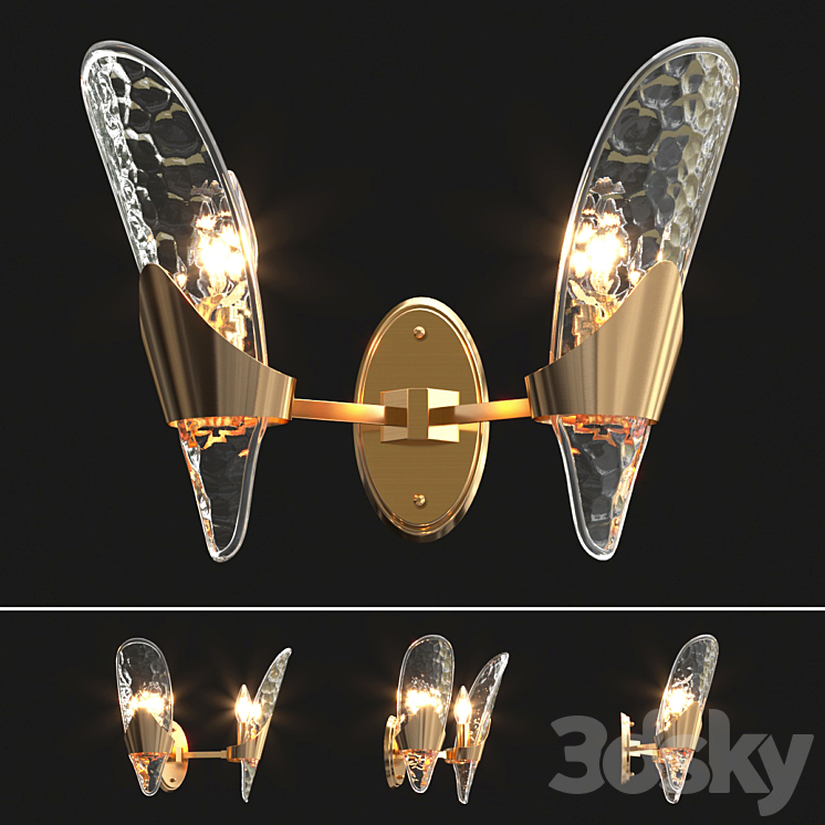 Luxury wall lamp 3DS Max Model - thumbnail 1