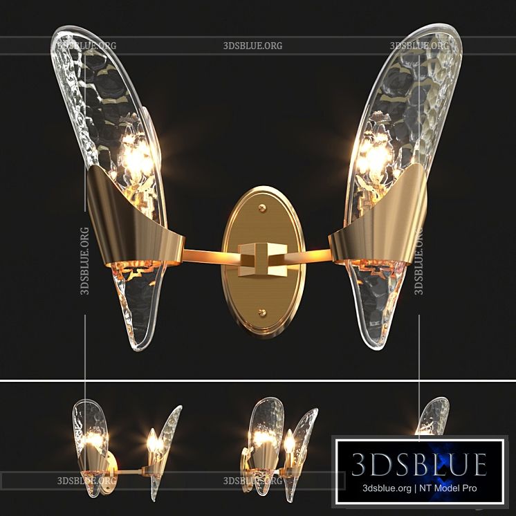 Luxury wall lamp 3DS Max - thumbnail 3