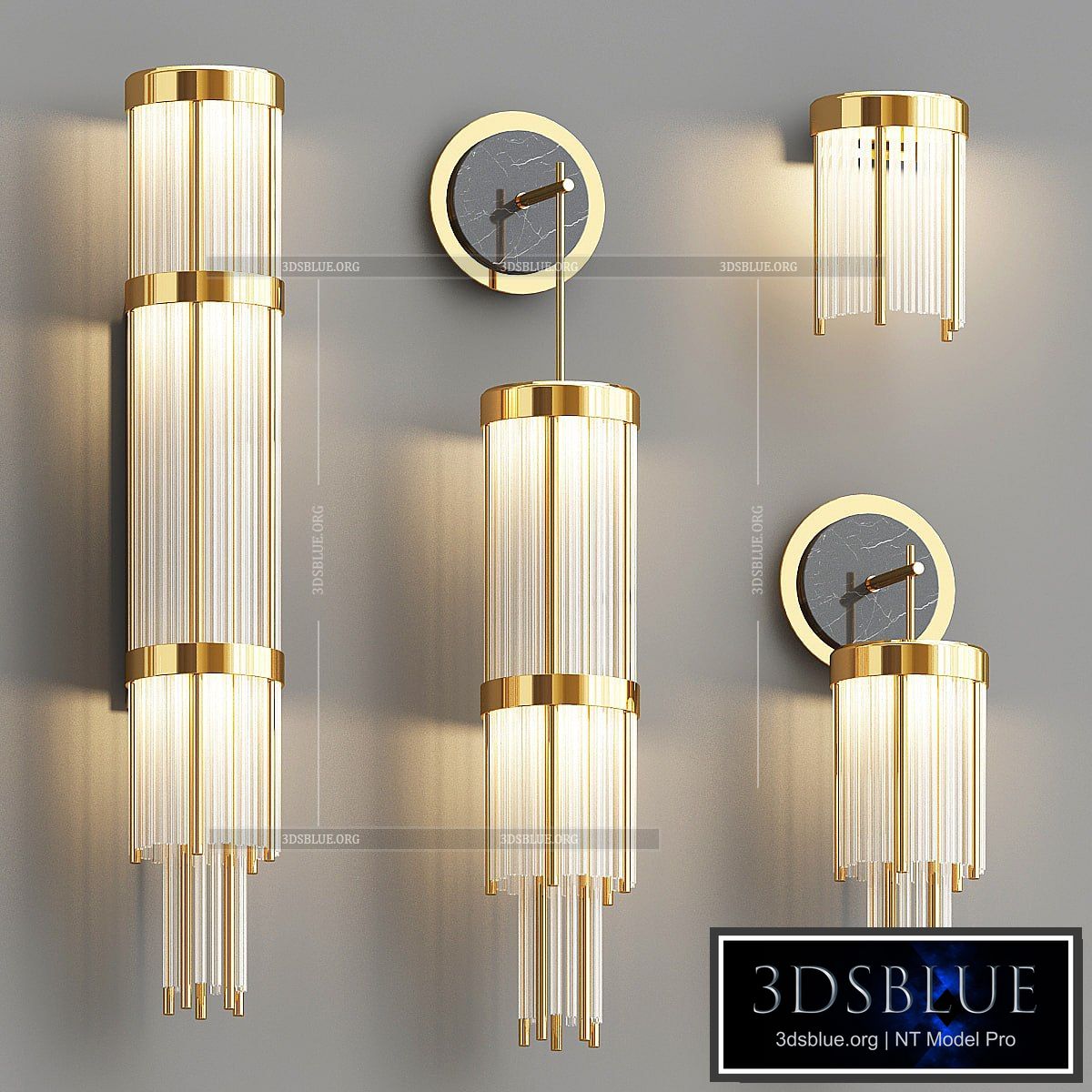 Luxxu Pharo Wall lamps 3DS Max - thumbnail 3