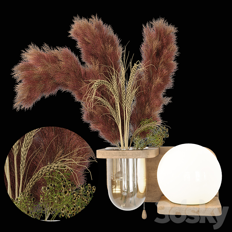 Lyla LED Lamp Planter 001 3DS Max Model - thumbnail 2