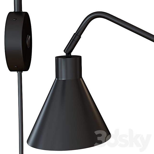 Lyon 1-Light Swing Arm Lamp 3ds Max - thumbnail 2