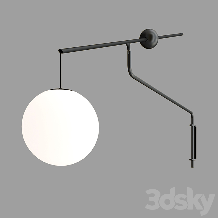 MALAMATA Wall lamp By LUCEPLAN 3DS Max Model - thumbnail 2