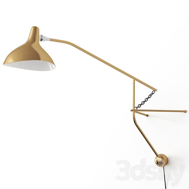 MANTIS BS2 BL Wall light by DCW éditions 3DS Max Model - thumbnail 3