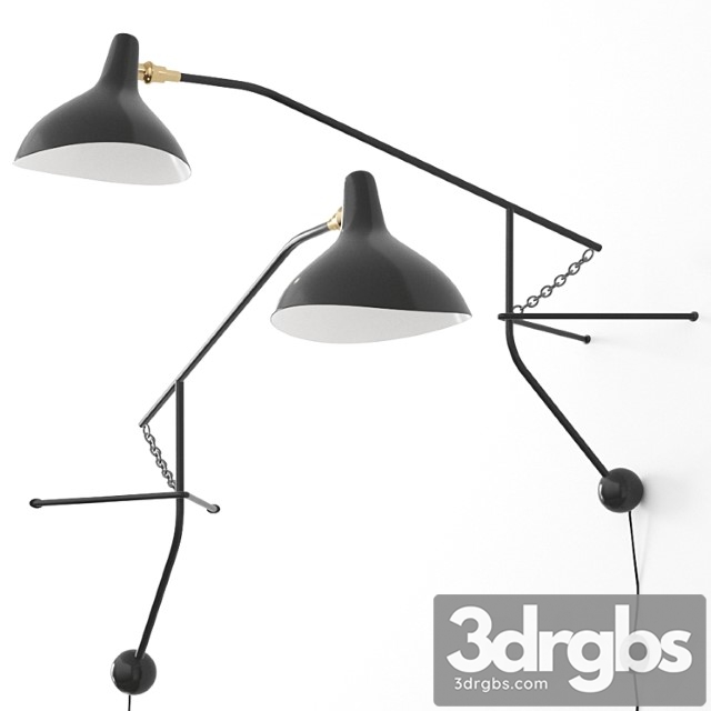 Mantis bs2 bl wall light by dcw e?ditions - thumbnail 1