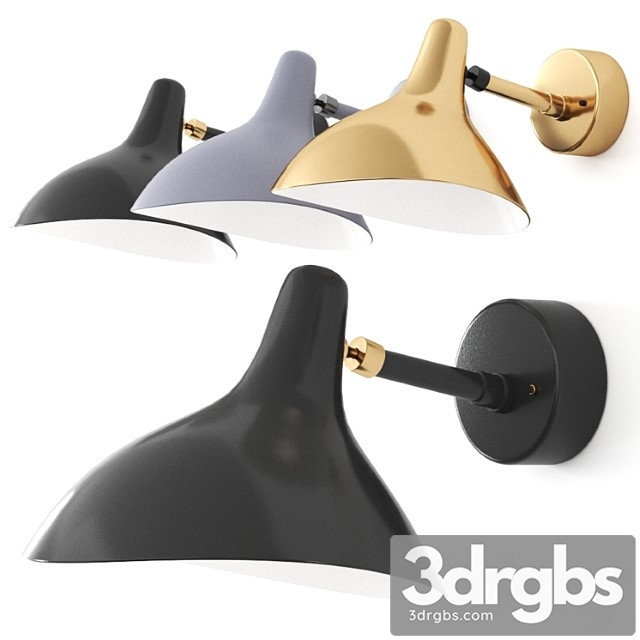 Mantis bs5 bl wall light by dcw e?ditions - thumbnail 1