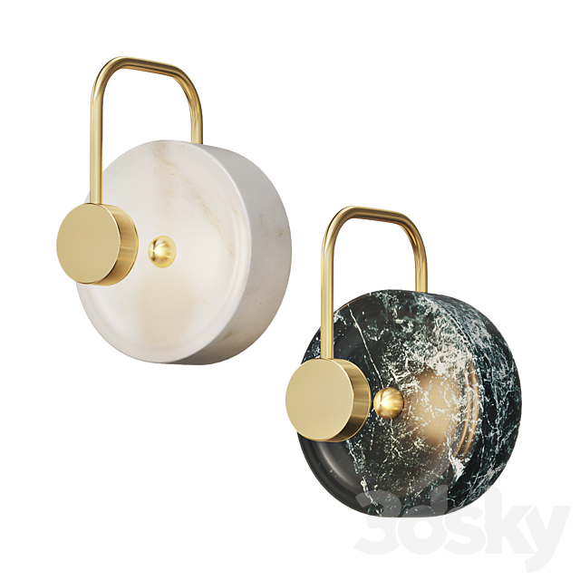 Marble Wall Lamp Gottby 3ds Max - thumbnail 1