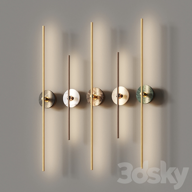 Matlight Milano Essential Stick Wall Lamps 3DS Max Model - thumbnail 2