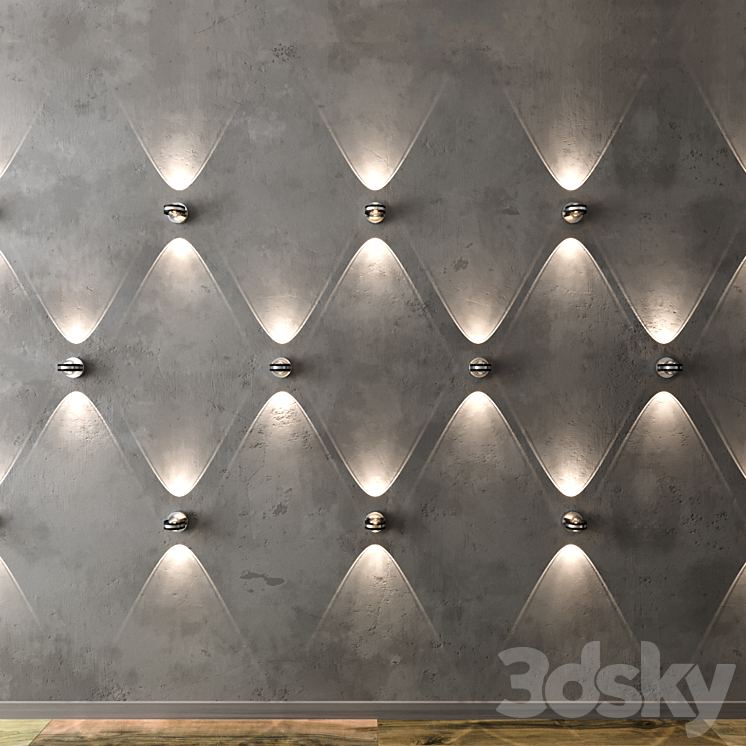 Maxmer Wall Lights 3DS Max Model - thumbnail 1