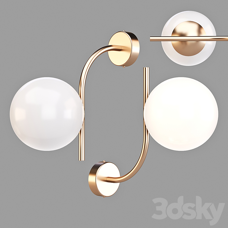 Maytoni: Rendez-Vous (MOD109Wl-01BS) – Wall Lamp 3DS Max - thumbnail 1