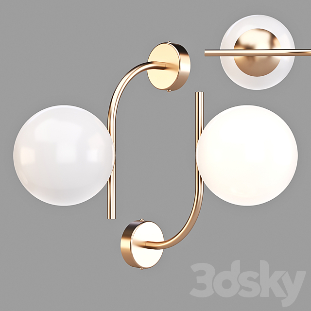 Maytoni: Rendez-Vous (MOD109Wl-01BS) – Wall Lamp 3DSMax File - thumbnail 1