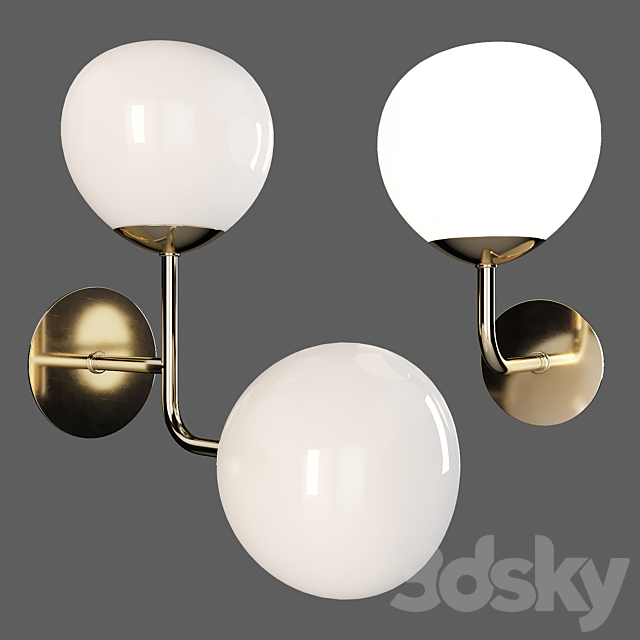 Maytoni: Wall Lamp – Erich (MOD221-WL-01-G and MOD221-WL-02-G) 3ds Max - thumbnail 1