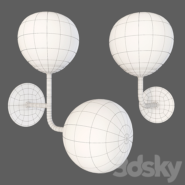 Maytoni: Wall Lamp – Erich (MOD221-WL-01-G and MOD221-WL-02-G) 3ds Max - thumbnail 2