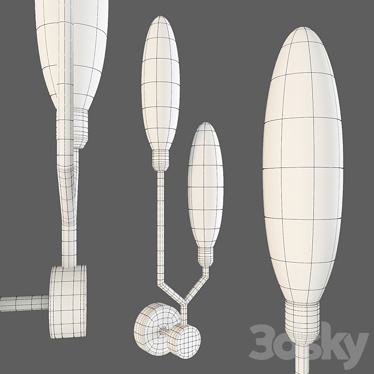 Maytoni: Wall Lamp – Ventura (MOD012-WL-02-G) 3DS Max - thumbnail 2