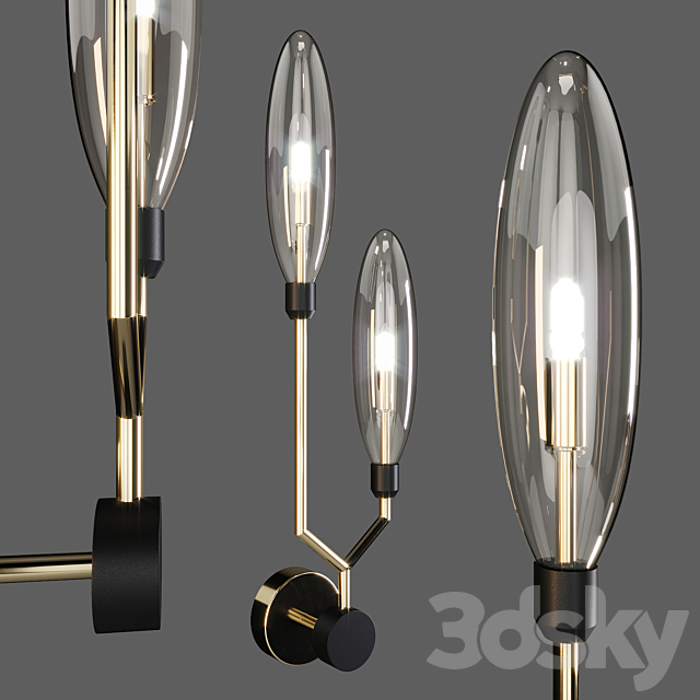 Maytoni: Wall Lamp – Ventura (MOD012-WL-02-G) 3DSMax File - thumbnail 1