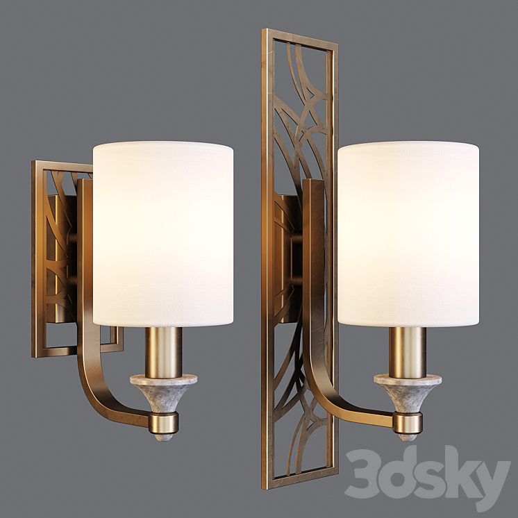 Maytoni: Wall Lamps – Vittoria (H004 – & – H005-WL-01-BG) 3DS Max - thumbnail 1