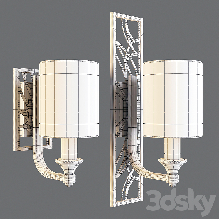 Maytoni: Wall Lamps – Vittoria (H004 – & – H005-WL-01-BG) 3DS Max - thumbnail 2