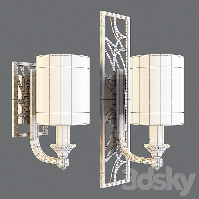 Maytoni: Wall Lamps – Vittoria (H004 – & – H005-WL-01-BG) 3DSMax File - thumbnail 2