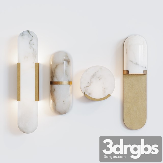 Melange Sconce Collection 5 3dsmax Download - thumbnail 1