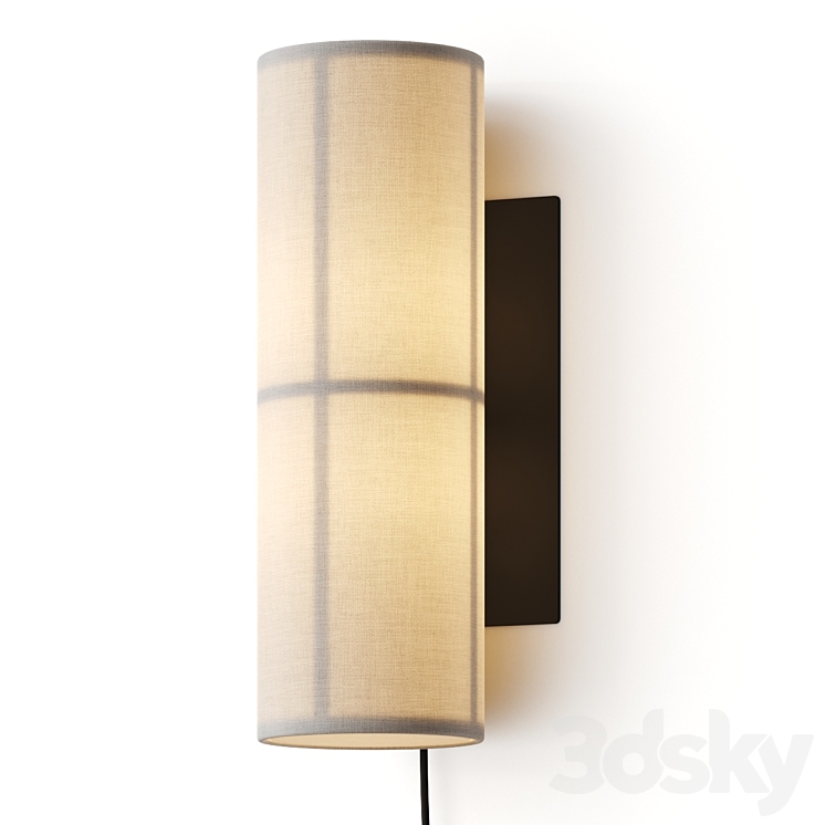 Menu Hashira Wall Lamp 3DS Max Model - thumbnail 1