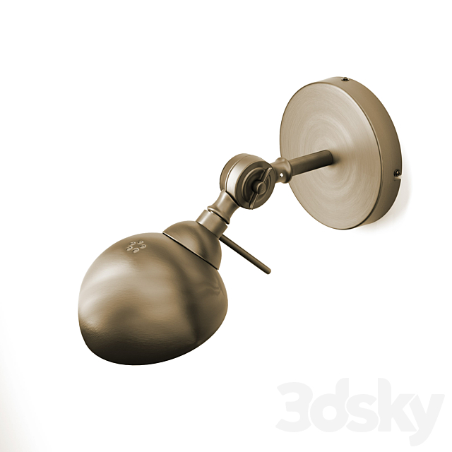 Metal wall lamp Kikan 3DSMax File - thumbnail 3