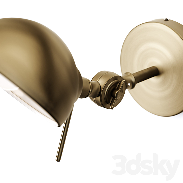 Metal wall lamp Kikan 3DSMax File - thumbnail 4