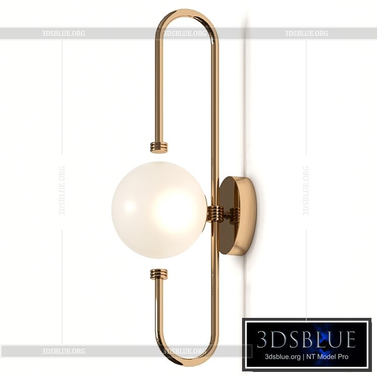 Mezzo Collection Parker II Wall Lamp 3DS Max - thumbnail 3