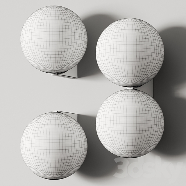 Michael Anastassiades Single & Double Wall Lamps 3DS Max Model - thumbnail 2