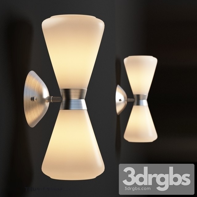 Mid Century Modern Wall Sconce 3dsmax Download - thumbnail 1