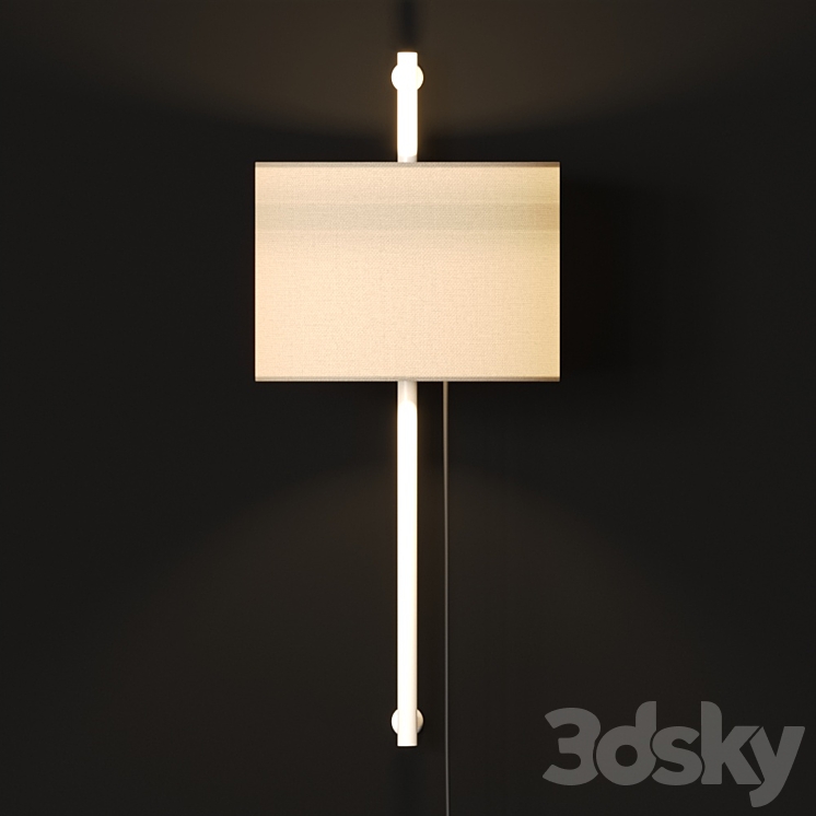 Milan Iluminacion Twain Wall Lamp 3DS Max - thumbnail 2